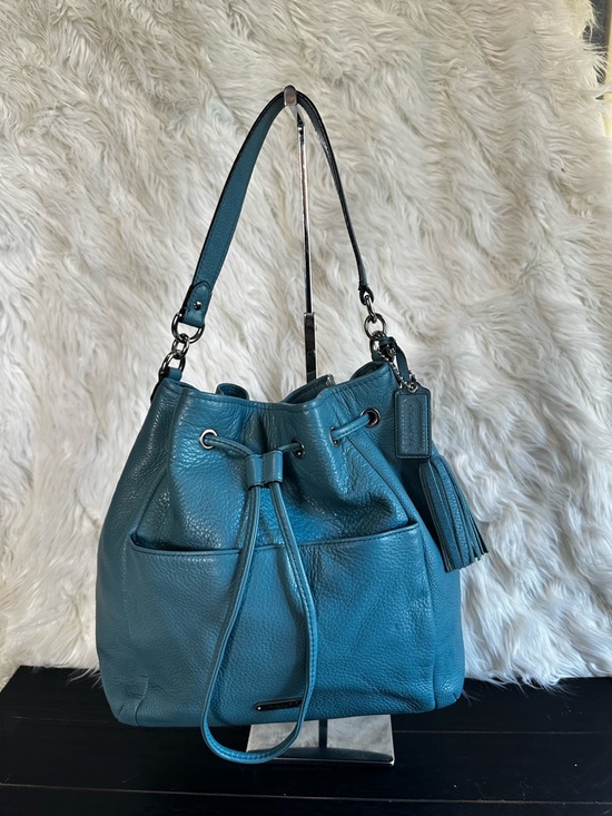 Coach Handbags - Teal Drawstring Tote Shoulder Bag - Women